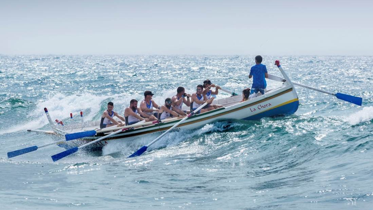 Team on a boat