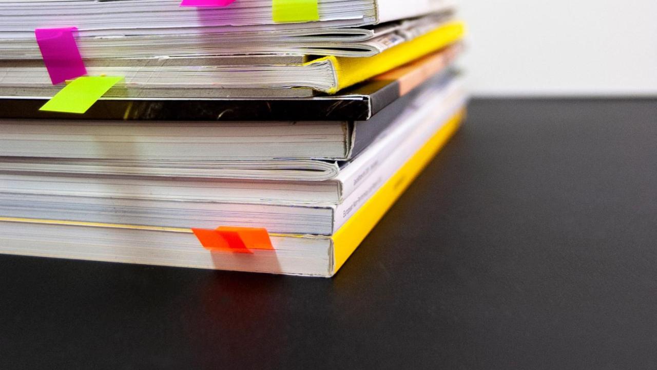 Stack of reports