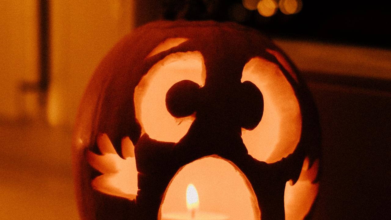 Spooky jack o'lantern