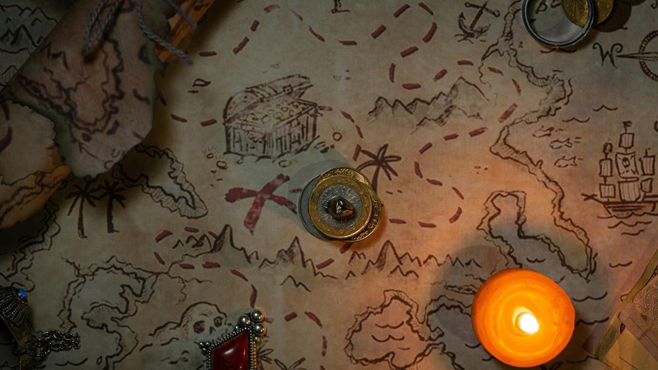 buried treasure map